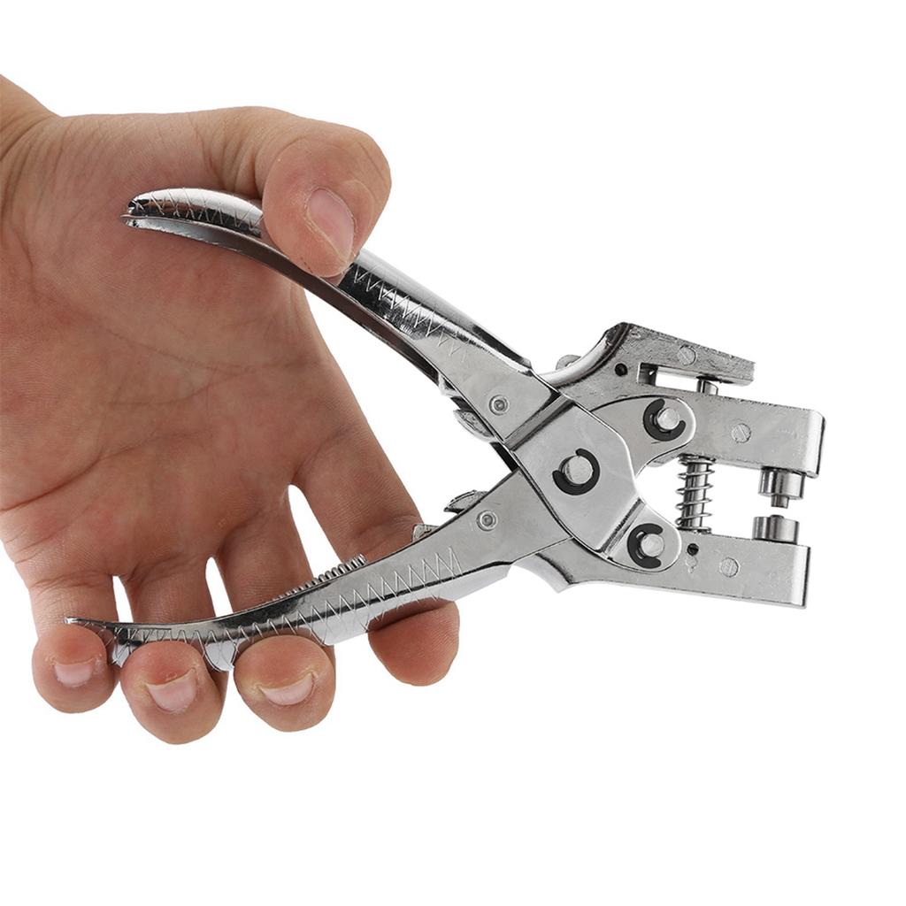 Rivet Setter Punch Pliers Belt Holes Eyelet Setting Tool with 100pcs Easy Press Hollow Grommets