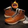 Men's Winter Snow Boots 2025: Thick-Soled, Warm Velvet, Large Size