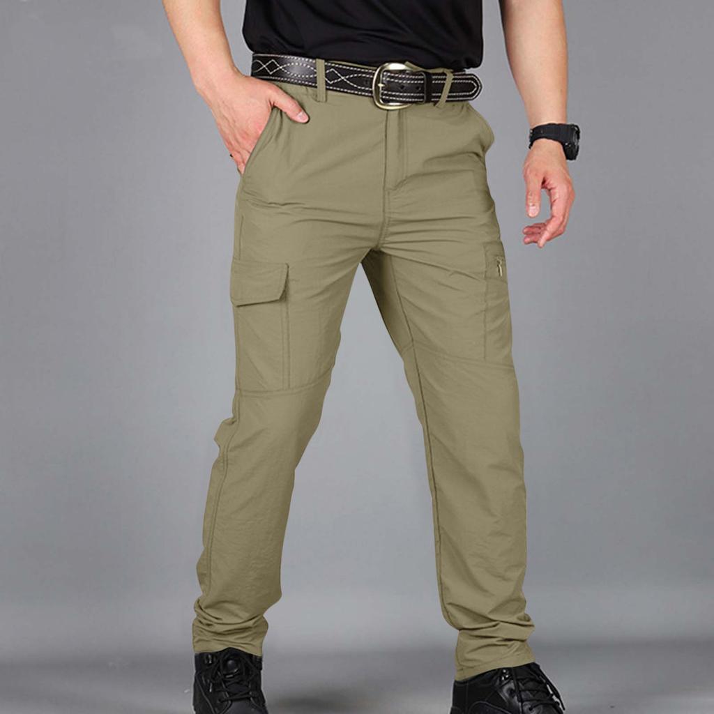 Men's Summer Cargo Pants Sports Outdoor Waterproof Plus Size Hiking Pants