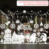 Cartoon Christmas Window Glass Stickers 2025 Christmas Decoration for Home Living Room Wall Decor 2025 Happy New Year Stickers