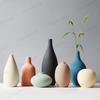 Morandi Modern Vase Matte Ceramic Flower Arrangement Container Minimalist Ceramic Vase Dining Table Decoration Blumen Vases