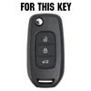 3 Button Silicone Flip Key Case Fob For Renault Kadjar Captur Symbol Koleos Megane 2016 2017 2018 Keyless Remote Key Cover Shell Skin Holder