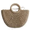 Wild Straw Bags for Women Half Moon Summer Handmade Woven Beach Casual Hand Totes Girls Rattan Travel Handbags Bolsos