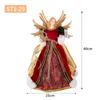 Christmas Doll Standing Treetop Figurine Angel In Gown Home Table Decoration Room Decor Statue Home Accessories Desk Decor