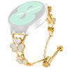 For TicWatch 2 Watchband Heart Clover Decor Zinc Alloy Metal Strap