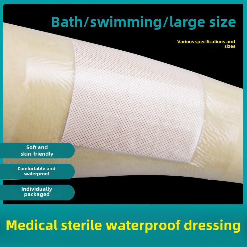 Large Waterproof Sterile Breathable Navel Patch - Worry-Free Band-Aid for Bathing & Swimming