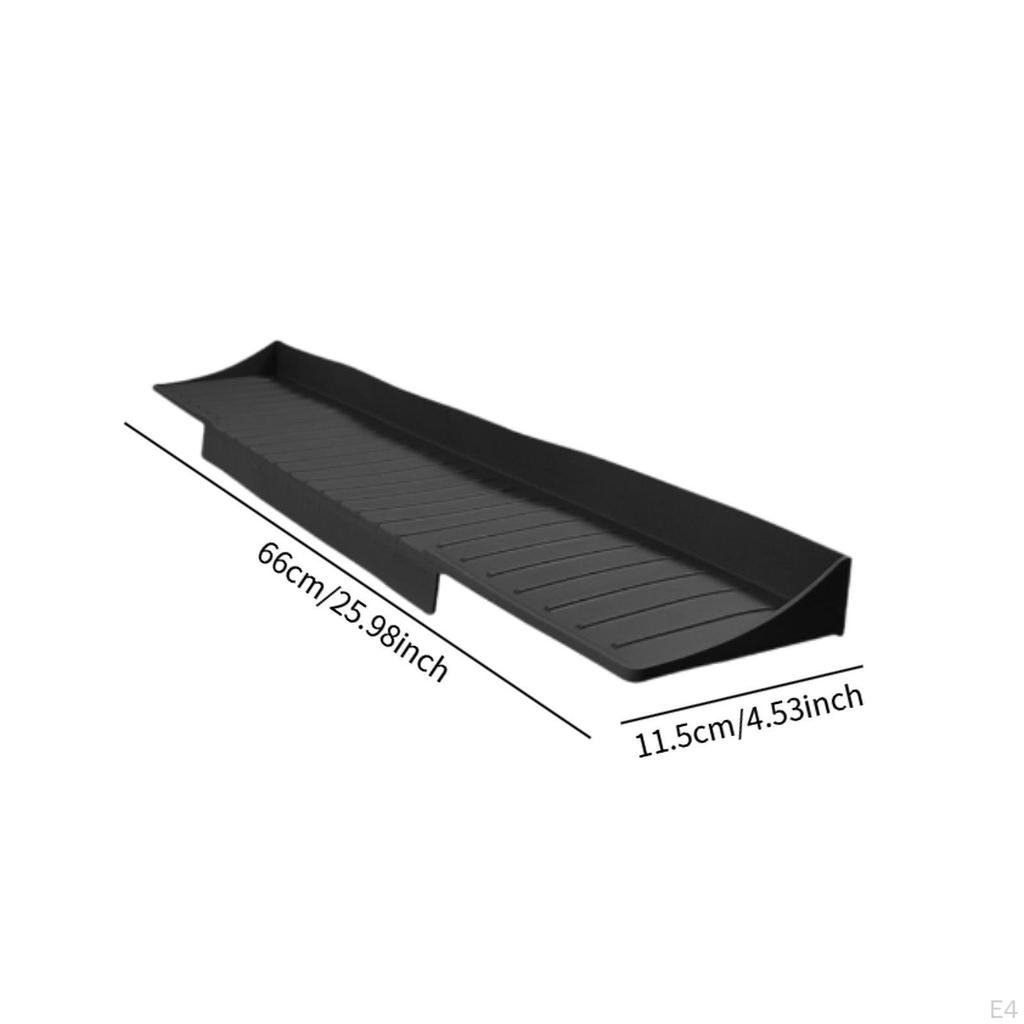 Draining Mat for Kitchen Countertop with Sponge Holder 11.5 X 66 Cm