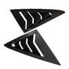 For VW Golf 7 MK7 MK7.5 2013~2019 Car Front Triangle Window Louver Side Shutter Blind Shades Cover Trim Sticker Vent Carbon Auto