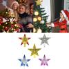 Christmas Topper Tree Hollowed Out Star Ornaments Party Home Decoration Gift