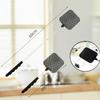5 Pack Of Black Creative Fly Swatter Mosquito Swatter Stainless Steel Expansion Design Fly Repellent Supplies