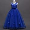 Girls Walking Dress Flower Gowns Dresses Children Dance Long Piano Performance Dresses Party and Banquet Dresses