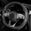 Fashion Bling Car Steering Wheel Cover For Women Universal Diamond Sparkling Car Breathable Anti-Slip Steering Wheel