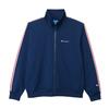 Long Quick Script Logo Zip Basic Navy X Red [Champion] Jacket, Sleeve, Stretch, Dry, Embroidery, Jacket, Sports, C3-ASE01, Men's,