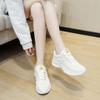 Inner Height-increasing Little White Shoes Women's 2024 New Breathable Casual Versatile Thick-soled Thin Sports Dad Shoes