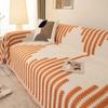 Universal Sectional Anti-cat Scratch Sofa Cover Soft Chenille Embroidered Sofa Towel Anti-slip Couch Cover for Living Room