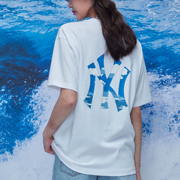 New MLB New York Yankees T Shirts Unisex White 31TSHC131-50W