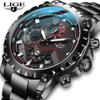 New Men Watch Top Luxury Brand Fashion Sports Waterproof Chronograph Mens Stainless Steel Wristwatch Male