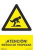 Caution Sign Risk of Tripping (PVC 0.7mm) 30x40cm Normal Light