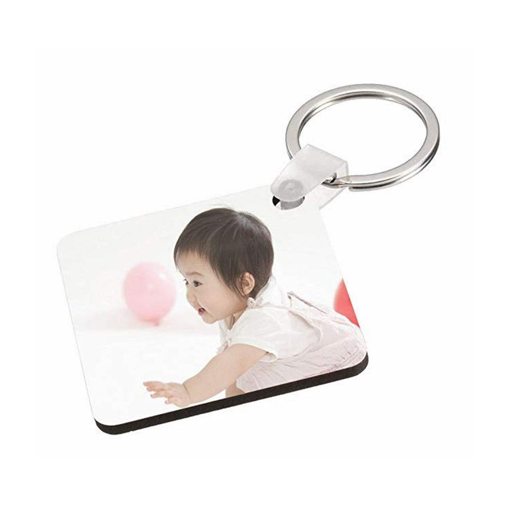 Blank Keychain DIY MDF Blank Keyring Valentine's Day Graduation Day Gift