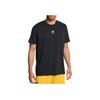 Under Armour Curry Series Logo Moisture-Wicking Crew Neck T-Shirt Men Tops Black 1387107-001