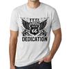 Men’s Vintage Tee Shirt Graphic T Shirt Feel The DEDICATION Vintage White