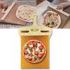 1pcs Portable Sliding Pizza Shovel Dough Tray Sliding Pizza Peel Non-Stick Spatula Paddle with High Temperature Cloth