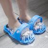 Simple Feet Cleaner Magic Foot Scrubber Exfoliating Easy Cleaning Brush Feet Washer Foot Shower Spa Massager Slippers for Unisex