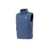 Adidas Three Stripe Logo Stand Collar Down Vest Men Vests Blue IS0370