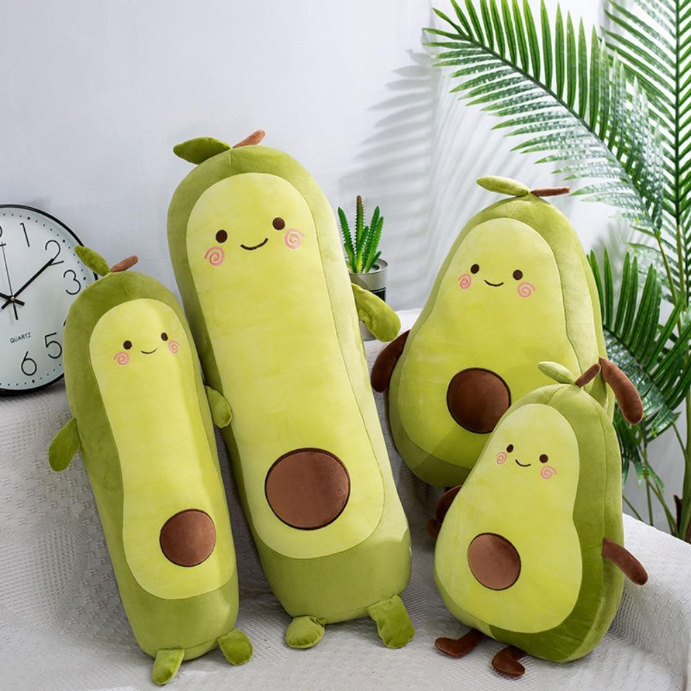35/50/65cm Green Giant Toy Avocado Sleeping Pillow Gift Stuffed Fruit Avocado Doll Room Decor
