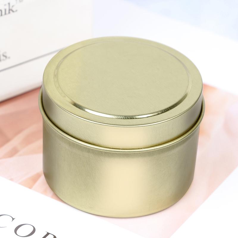DIY Round Candle Jars 4Oz Aluminum Tins With Lids Cosmetic Sample Containers Storage Organizer