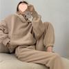 2025 Women's Casual Fleece Lined Sweatshirt & Joggers Two-Piece Set