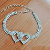 1Pc/2Pcs Heart Anklet Adjustable Perfect Gift Lightweight Trendy Wedding Dance Yoga Foot Chain Jewelry Accessory