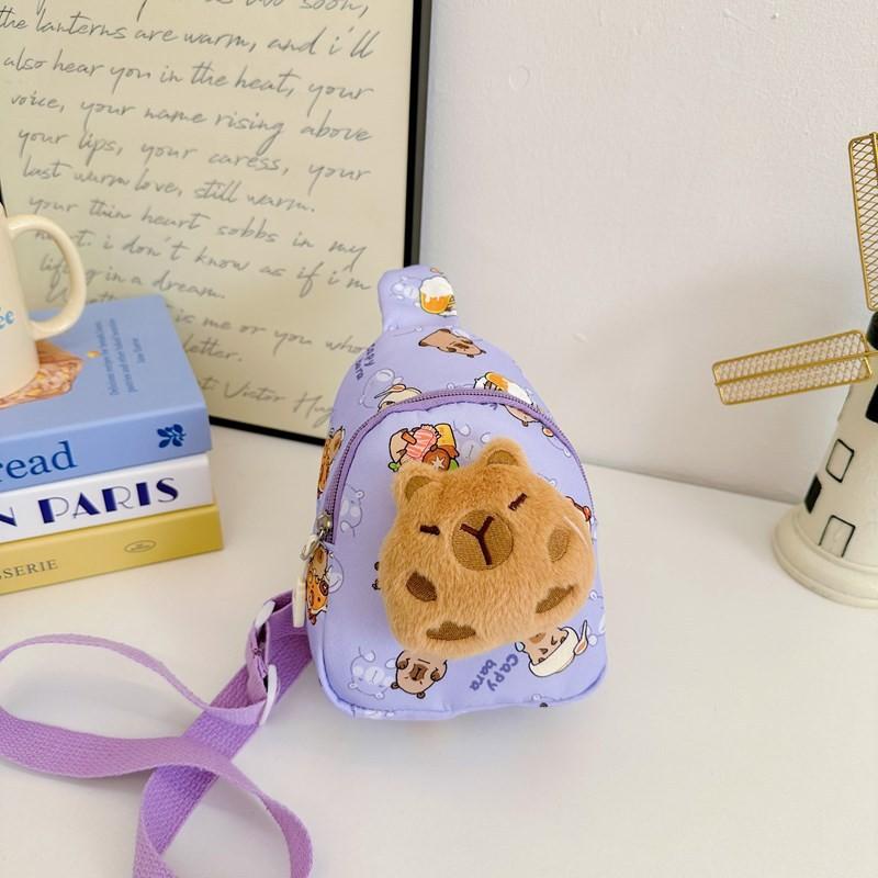 Fun Colorful And Plush Chest Bag For Kids With Adorable Cartoon Print And Lightweight Design For Daily Wear