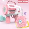 Electric Bubble Gun With Large Capacity Flashing Automatic Blower With Light Music Bubbles Maker For Kid Backpack Bubble Gun