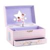 Ballerina Tune Musical Jewelry Box with Star Mirror & Drawer
