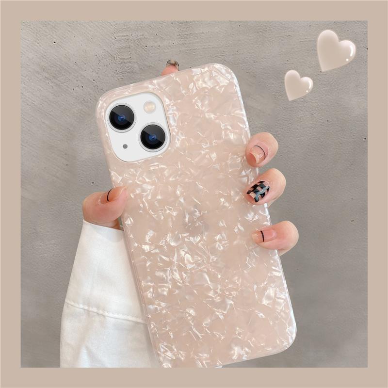 Dream Shell Glitter IMD Phone Case For iPhone 16 Plus 15 Pro Max 14 Pro 13 12 11 Shockproof Slim Hard Bumper Cover