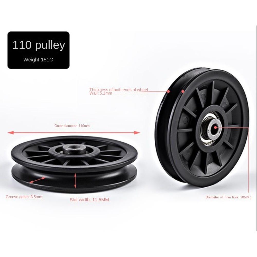 Fitness Equipment Parts Nylon Pulley Cable Machine Part Nylon Bearing Durable Pulley Wheel