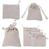 Home Decor Sack Food Storage Drawstring Pouch Wedding Favor Jute Gift Bags Candy Organizer