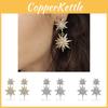European American Contemporary Style Geometric Pompom Earrings For Women