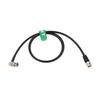 HangTon 12G 4K 3G HD SDI 75 Ohm Coaxial Video Cable 60fps Male BNC To Right Angle Male BNC Canare 50cm Black for ARRI RED SmallHD Camera Monitor