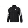 Classic Three-Stripe Logo Print Zip Jacket Men Outerwear Black HJ9944