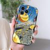 Cartoon Pattern Cream Texture Casing Wavy Edge Soft Silicone Cover Phone Case for OPPO Reno Realme OnePlus Vivo