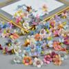 300 Pcs Artificial Mini Flower Heads, Colorful Silk Fake Multicolor Small Daisy for DIY Holiday Wedding Party Home Garden Decoration