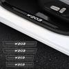 Four Carbon Fiber Scratch Protection Stickers for Car Doorsill Are Applicable To Mercedes Benz W124 W203 W204 ML Auto