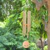 Wind Chime for Balcony - Big Bronze Wind Chimes – 38 Inch with 6 Pipes for Balcony, Garden, Home & Living Room | Wind Chimes for Home Positive Energy
