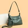 Women's Large-capacity Leather Bag  Messenger Bags  Monochromatic  Luxury  Female  Shoulder  Crossbody  Tote  High Quality