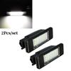 2 Pcs/set LED License Plate Light For Peugeot Citroen Mercedes