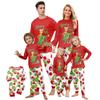 Print Cute Family Set Pajamas, Home Clothes, Family Set Long Sleeve Top Pants Set