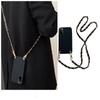 Luxury Crossbody Necklace Strap Lanyard Cord Soft Case for Iphone 16 Pro Max 15 14 13 12 Pro Max Lanyard Cord Strap Cover for Iphone 15 Plus