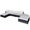 Day and Night - Day and Night Garden Furniture Set 6 Pieces and Black Synthetic Rattan Cushions